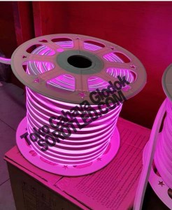 Lampu LED Dekorasi Neon Flex Merah Muda